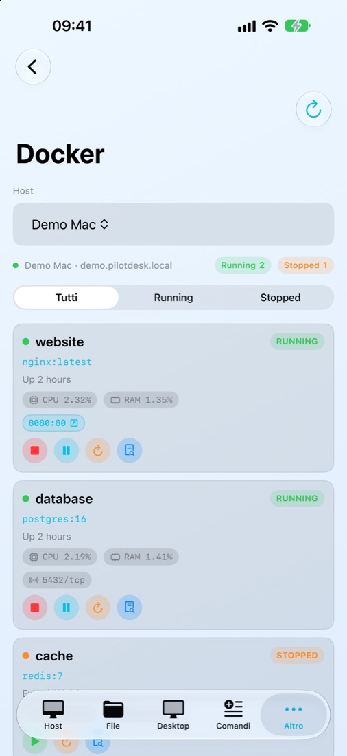 I container Docker del Mac